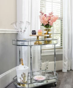 Inspire Me! Home Decor Gold Porcelain Jar With White Brushstroke Detail And Lid (3 Sizes) " From Pops Of Color Home Collection"