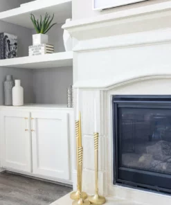 Inspire Me! Home Decor Golden Spiral Geometric Design Candlestick (3 Sizes)