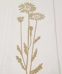 Inspire Me! Home Decor Decorative Tea Towel (4 Styles) Gold