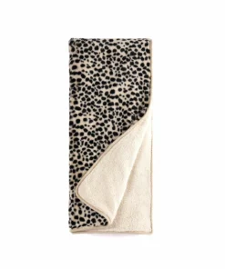 Inspire Me! Home Decor Leopard Faux Fur Cozy Throw