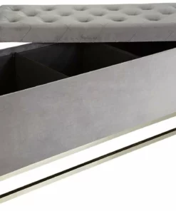 Inspire Me! Home Decor Jessica Storage Bench (2 Colors) Gold