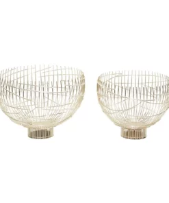 Inspire Me! Home Decor Oversized Gold Wire Bowls (Set Of 2) 7 Inspire Me! Home Decor Oversized Gold Wire Bowls (Set Of 2)