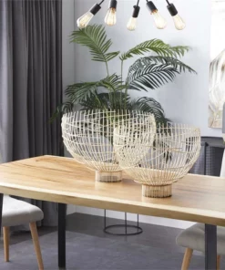 Inspire Me! Home Decor Oversized Gold Wire Bowls (Set Of 2)