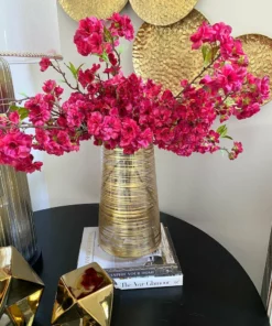 Inspire Me! Home Decor Gold Brushed Glass Vase