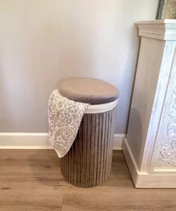 Inspire Me! Home Decor Lydia Pleated Hamper (3 Colors)