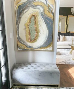 Inspire Me! Home Decor Jessica Storage Bench (2 Colors) Gold