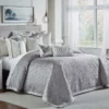 Cloud9d Amani Grey Quilt Set (2 Sizes) BEDDING