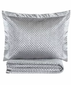 Cloud9d Amani Grey Quilt Set (2 Sizes) BEDDING
