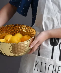 Inspire Me! Home Decor Hammered Porcelain Gold Bowl (2 Sizes) 18 Inspire Me! Home Decor Hammered Porcelain Gold Bowl (2 Sizes)