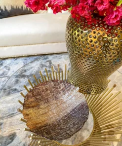 Inspire Me! Home Decor Brown Metallic Round Dish