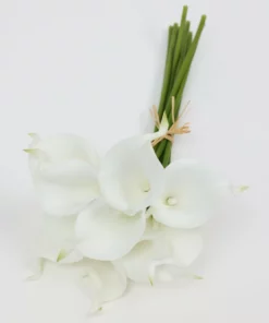 Inspire Me! Home Decor 12" White Calla Lily Bundle Floral Stems