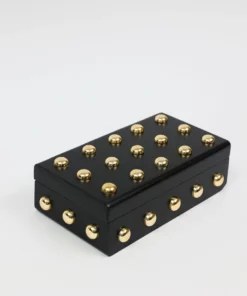 Inspire Me! Home Decor Studded Decorative Wood Boxes (4 Colors)