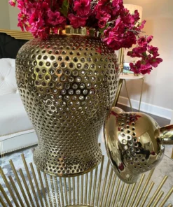 Inspire Me! Home Decor Oversized Gold Ginger Jar With Lid