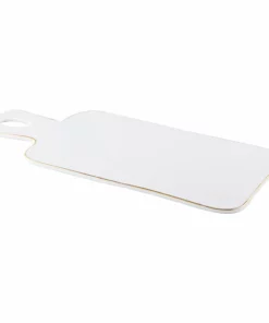Inspire Me! Home Decor White Ceramic Rectangle Tray W/ Gold Trim KITCHEN 8 Inspire Me! Home Decor White Ceramic Rectangle Tray W/ Gold Trim KITCHEN