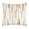 Cloud9d Becca Ivory Gold Pillow - 20" X 20"