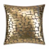 Cloud9d PILLOWS, RUGS, & THROWS Becca Charcoal Gold Pillow - 20" X 20"