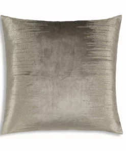 Cloud9d Inaya - Grey Velvet Pillow W/ Multicolor Embroidery - 22" X 22" PILLOWS, RUGS, & THROWS