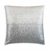 Cloud9d Ombre - Ivory And Silver Beaded Pillow - 22" X 22"