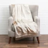 Cloud9d Noya - Crushed Gold Velvet Throw W/ Metallic Gold Trim - 60" X 50" PILLOWS, RUGS, & THROWS