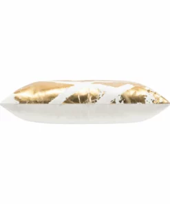 Cloud9d Zara Ivory Gold Pillow - 22" X 22"