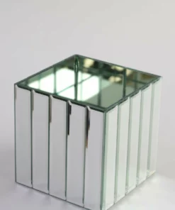 Inspire Me! Home Decor Mirror Cube Vase (2 Sizes)
