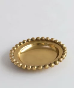 Inspire Me! Home Decor Beaded Round Decorative Plate (2 Colors)