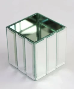 Inspire Me! Home Decor Mirror Cube Vase (2 Sizes)