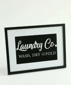 Inspire Me! Home Decor WALL ART & MIRRORS Laundry Co. Framed Sign