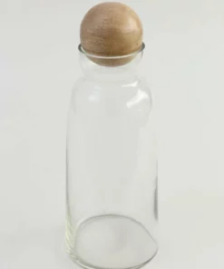 Inspire Me! Home Decor Glass Decanter W/ Mango Wood Stopper