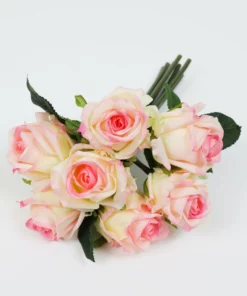 Inspire Me! Home Decor 12" Real Touch Rose Bundle (3 Colors)