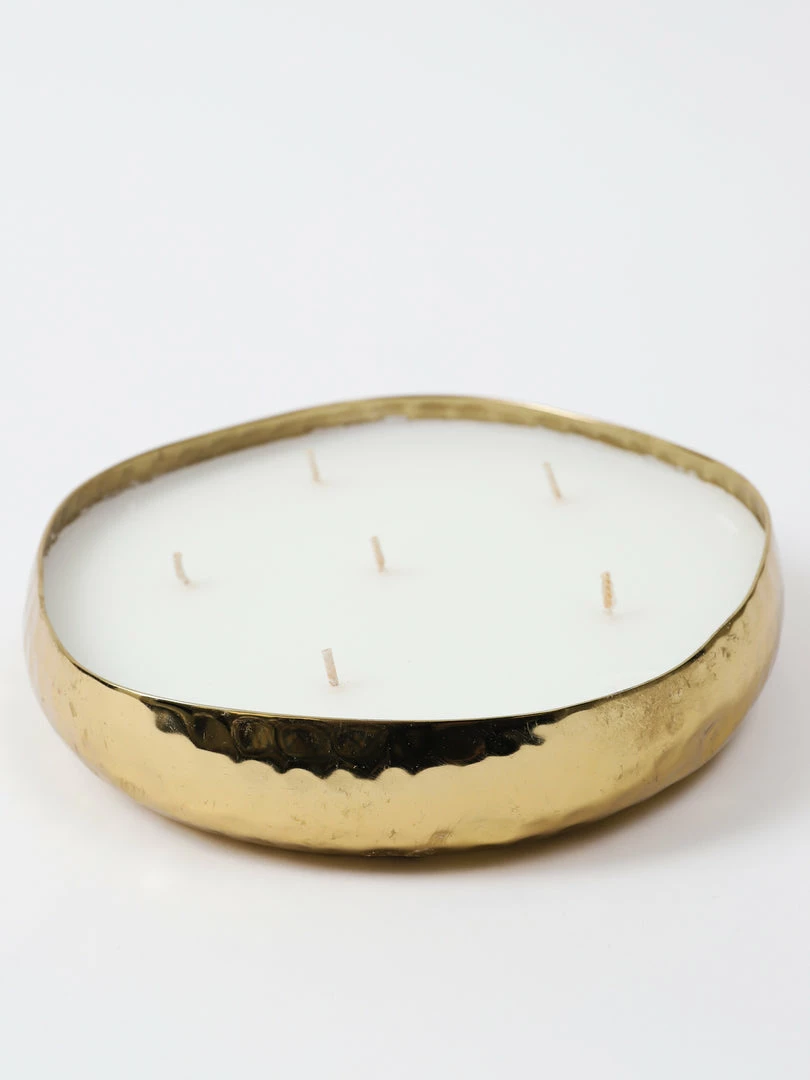 Inspire Me! Home Decor Gold 6 Wick Hammered Candle 4 Inspire Me! Home Decor Gold 6 Wick Hammered Candle