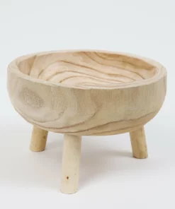 Inspire Me! Home Decor 11" Wood Bowl With Legs