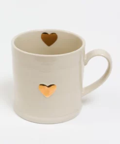 Inspire Me! Home Decor Cream & Gold Sweetheart Mug