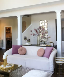 Inspire Me! Home Decor PILLOWS, RUGS, & THROWS Blush Woven Velvet Round Pillow 8 Inspire Me! Home Decor PILLOWS, RUGS, & THROWS Blush Woven Velvet Round Pillow