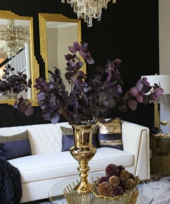 Inspire Me! Home Decor Dark Plum Flat Leaf Eucalyptus Stem