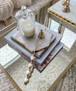 Inspire Me! Home Decor White And Gold Candle Snuffer