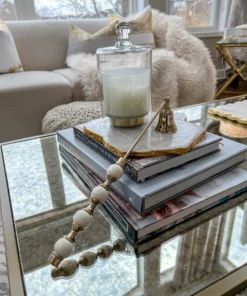 Inspire Me! Home Decor White And Gold Candle Snuffer