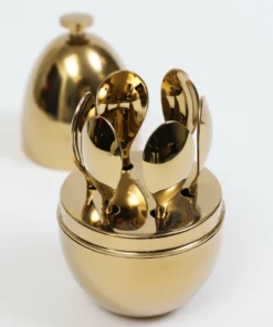 Inspire Me! Home Decor Gold Egg Shaped Utensil Holder (2 Styles)