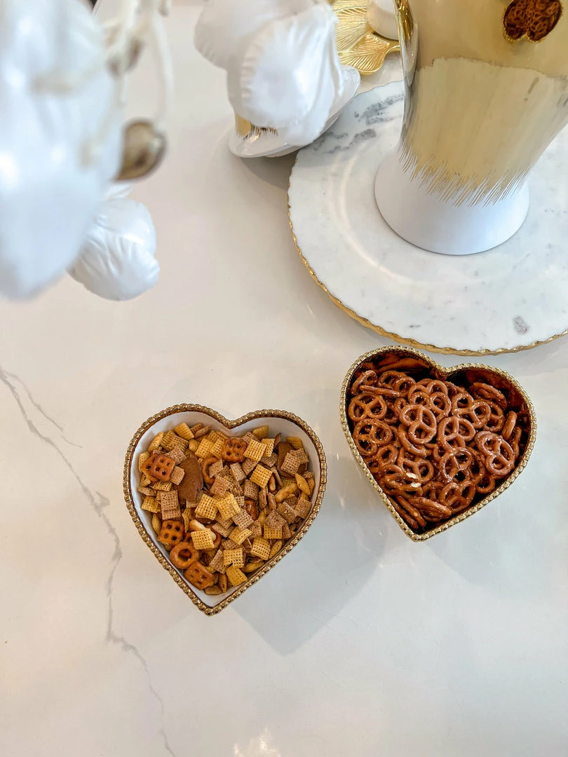 Inspire Me! Home Decor Gold Heart Bowl (2 Colors) 6 Inspire Me! Home Decor Gold Heart Bowl (2 Colors)