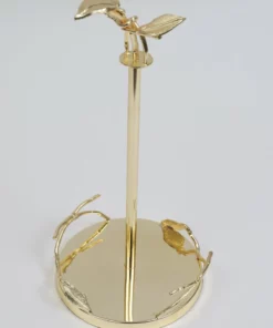 Inspire Me! Home Decor Gold Leaf Detailed Paper Towel Holder