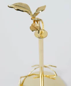 Inspire Me! Home Decor Gold Leaf Detailed Paper Towel Holder