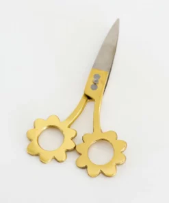 Inspire Me! Home Decor Gold Flower Handle Scissors