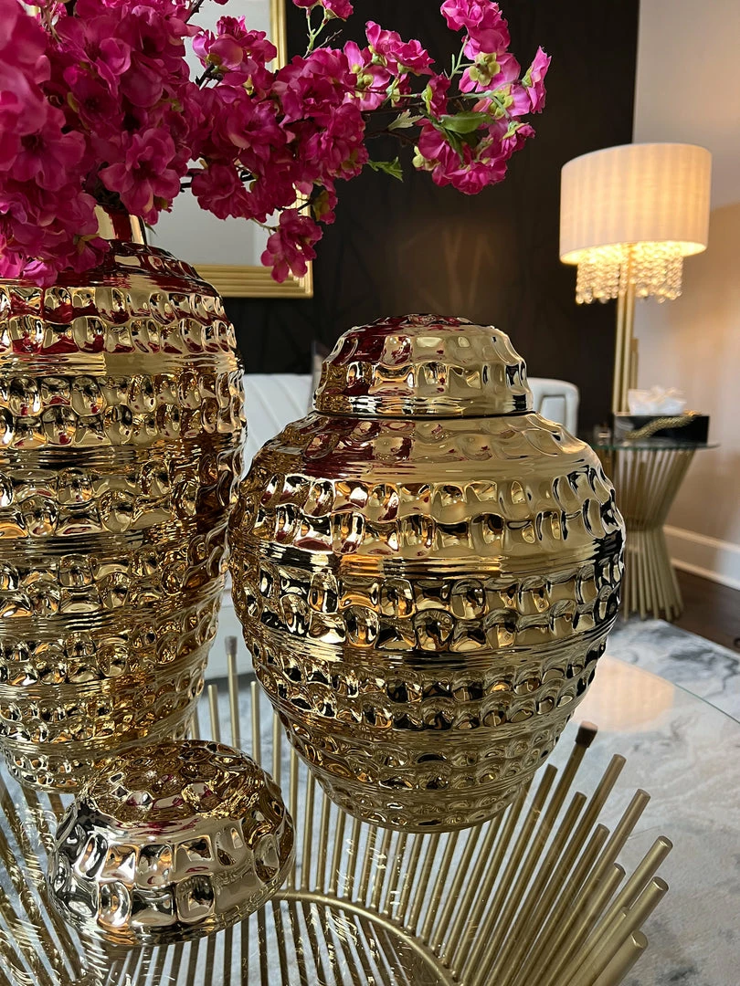 Inspire Me! Home Decor Gold Hammered Ginger Jar (2 Sizes) 5 Inspire Me! Home Decor Gold Hammered Ginger Jar (2 Sizes)