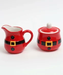 Inspire Me! Home Decor Santa Belt Sugar & Cream Set