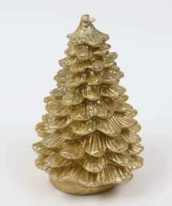 Inspire Me! Home Decor Gold Christmas Tree Candle (2 Sizes)