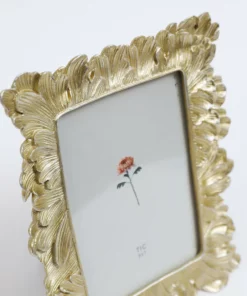 Inspire Me! Home Decor Gold Petal Details Picture Frame (2 Sizes) Picture Frames