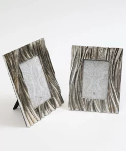 Inspire Me! Home Decor Silver Textured Picture Frame (2 Sizes)