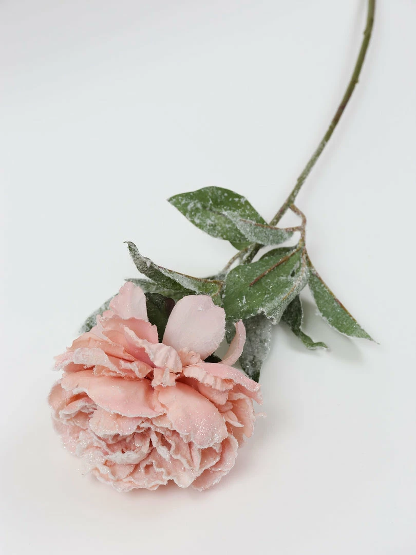 Inspire Me! Home Decor 28" Snow Sprinkled Peony Stem Pink 4 Inspire Me! Home Decor 28" Snow Sprinkled Peony Stem Pink