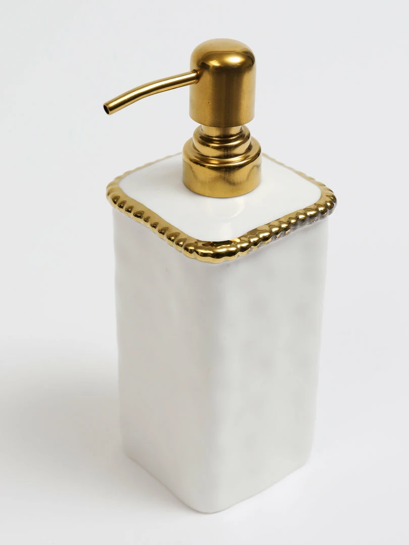 Inspire Me! Home Decor White & Gold Beaded Vanity Collection (3 Items) Each Sold Individually 9 Inspire Me! Home Decor White & Gold Beaded Vanity Collection (3 Items) Each Sold Individually