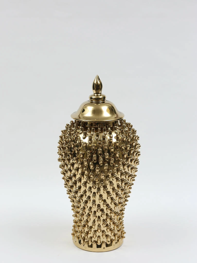 Inspire Me! Home Decor Gold Studded Ginger Jar (3 Sizes) 15 Inspire Me! Home Decor Gold Studded Ginger Jar (3 Sizes)